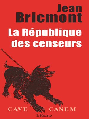 cover image of La République des Censeurs
